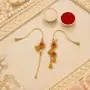 Golden Beaded Bhaiya Bhabhi Rakhi Set