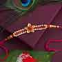 Golden Stone Rakhi