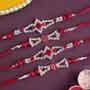 Set of 4 Stone Rakhi