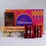 Rakhi Set of 4 with Chocolates Hamper
