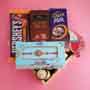 Designer Rakhi With Chocolate Combo