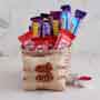 Bhai Rakhi Set of 2 and Chocolate Basket