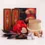 Two Designer Rakhis with Almonds and Chocolates