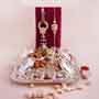 Bhaiya Bhabhi Rakhi With Designer Dryfruit Tray