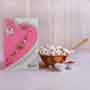 Designer Ganesha Rakhi with Cashew and Golden Bowl