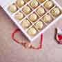Designer Rakhi with Chana Dryfruit Laddo