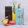 Antique Rakhi with Jade Plant Hamper