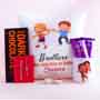 Two Rakhis With Cushion Combo