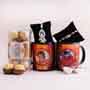 Bhaiya Bhabhi Rakhi with Personalized Mug and Chocolates