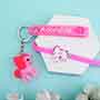 Cute Unicorn Rakhi with Key Ring