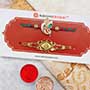 Set of 2 Golden Ganesha Rakhis
