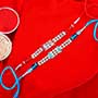 Two Designer Stone Rakhi for Brothers