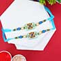 Double Blue Designer Rakhi