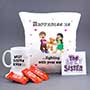 Mug N Cushion with Chocolates Gift Hamper for Sister