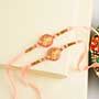 Set of 2 Pink Designer Rakhi for Brother