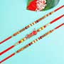 One Bro Rakhi N Two Pearl Rakhi Set