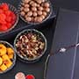 Sterling Silver Rakhi with Dry Fruit Gift Hamper