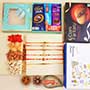 Six Rakhi Set with Chocolates N Dry Fruits