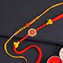 Ganesha Rakhi N Rudraksha Rakhi Set