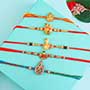 Set of Five Auspicious Rakhis