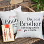 Dearest Bhaiya Bhabhi Cushion with Rakhi