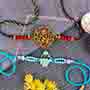 Two Rakhi Sets of Designer Rakhi and Antique Rakhi