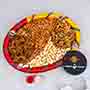 Set of 2 Rakhis with Dry Fruit Tray for Brothers