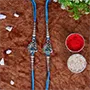 Set of 2 Ocean Blue Rakhi for Brothers Saudi Arabia