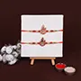 Set of 2 Feather Elegance Rakhi for Brother