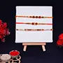 Sacred Rudraksha Rakhi Set of 3 on Rakshabandhan