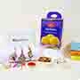 2 Zardozi Rakhi N Lumba rakhi with Bellavita Perfume Set