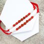 Pair of Sacred Rudraksha Rakhi for Brothers