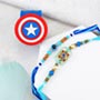 Set of Three Blue Colored Rakhis