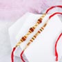 Golden Rakhi N Rudraksha Rakhi for Brothers