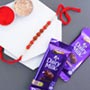 Rudraksha Rakhi with Dairy Milk Chocolates ToIndonesia