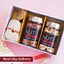 AD Rakhi with The Nut Lounge Dry Fruits in Signature Box Next Day Delivery