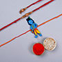 Bhaiya Bhabhi  & Cartoon Krishna Rakhi Set