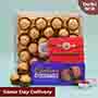 Ferrero with Rakhi Same Day Delivery In Delhi NCR