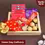 Lip-Smacking Rakhi Hamper  Same Day Delivery In Delhi NCR