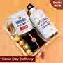 Swastika Rakhi with Bottle N Mug Gift Hamper Same Day Delivery In Delhi NCR