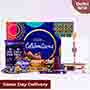 Designer Rakhi with Cadbury Celebration Same Day Delivery In Delhi NCR