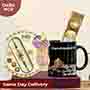 Blue Designer Rakhi with Chandrayaan 3 Mug Same Day Delivery In Delhi NCR