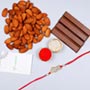 Veera Rakhi With Almonds And Kitkat Chocolate