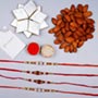 Pearl Rakhis With Kaju Katli And Almonds