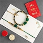 Enchanted Stone Work Lumba Pearl Rakhi Set
