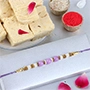Sneh Nityam Creation Regular Ethnic Pearl Rakhi Soan Papdi