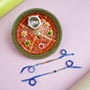 Evil Eye Beads Rakhi Set with Auspicious Puja Thali For UK