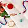 Tree of Life Crystal Round Rakhi-UK