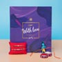 Designer Sparkling Rakhi Set with Chocolate Hamper For UK