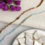 Elegant Rakhi Set With Kaju katli Sweet Hamper For UK